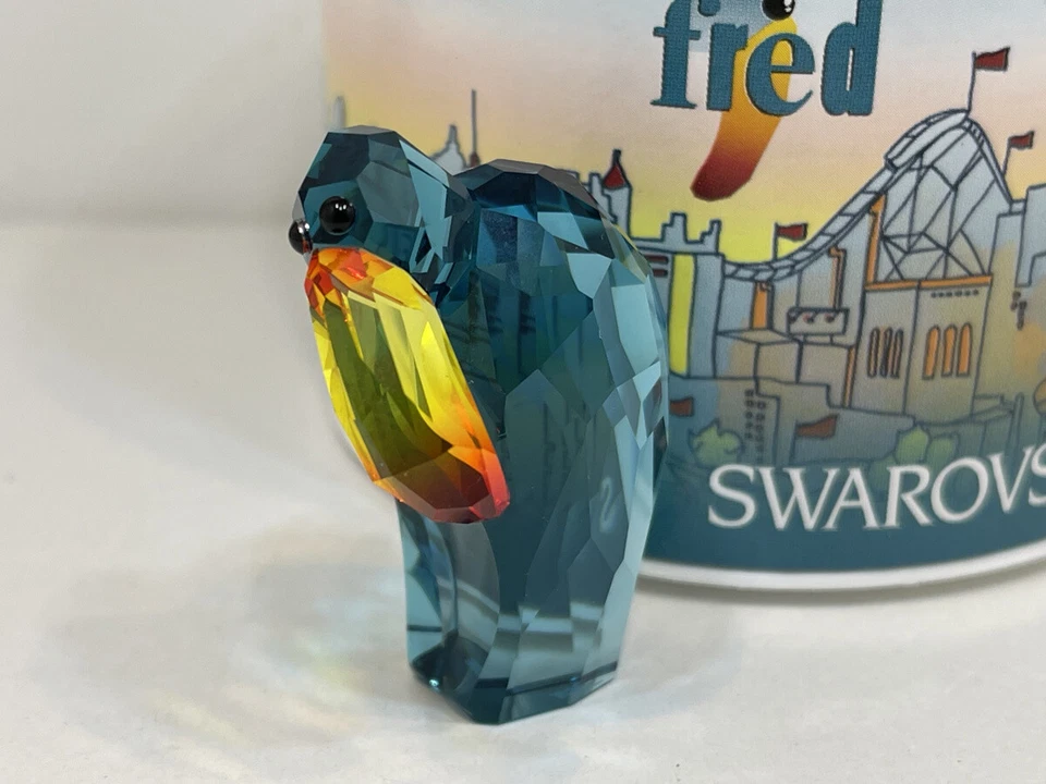 Swarovski Figur 1132546 Vogel Fred 4,4 cm + OVP & Zertifikat. Top Zustand  - Bild 1 von 3