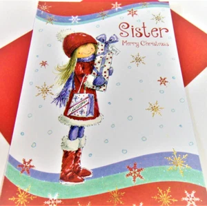 Tarjeta de felicitación de Navidad hermana... Feliz Navidad hermana - Imagen 1 de 3