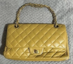 Henri Bendel Yellow Mustard Handbag - Picture 1 of 8