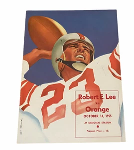 VTG High School Football Program Robert E Lee vs Orange October 14 1955 - Picture 1 of 3
