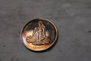 Zodiac Beauties Virgo Connoisseurs Club Limited Edition 1 OZT .999 Fine Silver - Picture 1 of 5