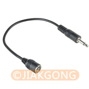 PC Female to 3.5mm Male FLASH Sync Cable Cord for Studio Flash