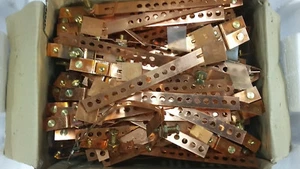 COPPER GROUND 6 3/8" STRAP UL FITS 0.5" TO 1.75" OD PIPE - 100 PCS - Picture 1 of 3