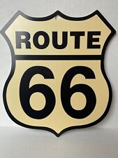 Route 66 Gold Colored Sign