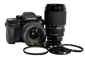 CONTAX N1 35mm Film Camera w/ ZEISS Vario Sonnar 24-85mm & ZEISS 70-300mm Lens - Picture 1 of 15