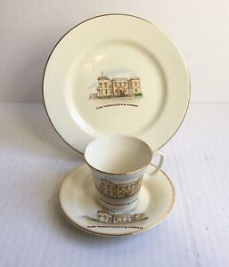 Crown Devon Fieldings Flora MacDonald - Cup, Saucer and Side Plate Trio (1950's)