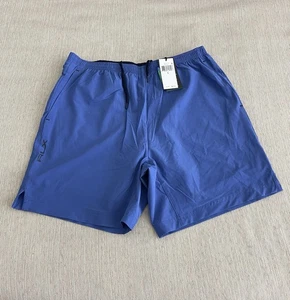 RLX Ralph Lauren Men's Large Blue Lined Drawstring Vented Training Golf Shorts - Picture 1 of 4