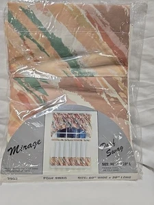 Vintage Mirage Pouf Swag 60 X 20 #2992 - Picture 1 of 10