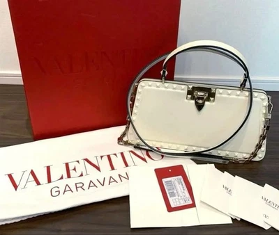 Valentino Rockstuds Bolso de Mano con Asa Superior Bolso de Hombro Blanco con Asa Superior 2025 Foto 1 de 4