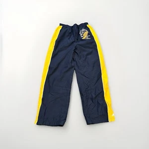 Vintage Kids Y2K Baggy Parachute Track Atheletech Pants Blue Yellow Size Large - Picture 1 of 4