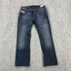 Jeans Diesel Zatiny Para Hombre 31x29 Azul Denim Bootcut Botón Mosca Italia - Imagen 1 de 13