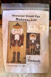 STITCHWORKS NUTCRACKER NEEDLEPOINT, FULL KIT, Finished Size 27", NEW IN PACKAGE - Picture 1 of 3