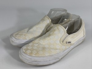 checkered vans beige