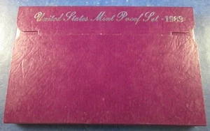 1989 Clad US Proof 5 Coin Set w/ OGP - Bild 1 von 5