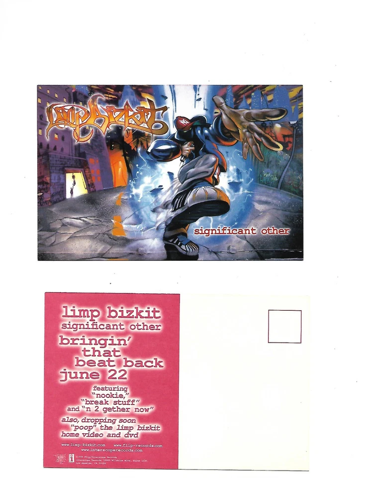 Limp Bizkit-**促销明信片适用于CD-重要其他** — 第 1/1 张图片