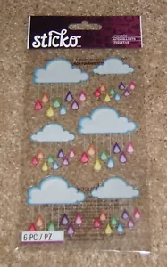 Adesivo piatto EK Success Sticko ~ Nuvole arcobaleno - Foto 1 di 1