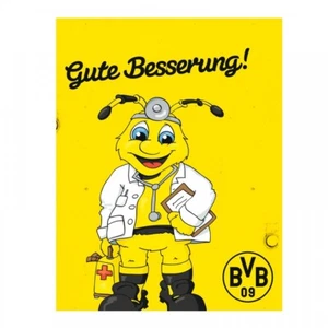 Borussia Dortmund Grußkarte - Gute Besserung - Emma Karte BVB 09 - Bild 1 von 2