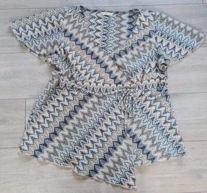 M&S Top Blouse Size 20 UK Aztec Pattern BNWOT - Picture 1 of 5
