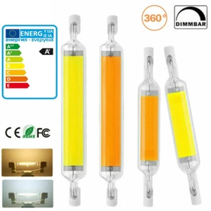 LED R7S COB 118mm 78mm 30W 15W Halogen Lamp Dimmable Glass Replace Incandescent - Picture 1 of 14