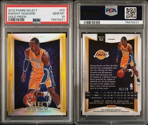 DWIGHT HOWARD 2012-13 Panini Select Gold Prizm 05/10 PSA 10 Gem Mint - Picture 1 of 1