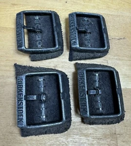 Lot Set Of 4x Genuine Worn Used Birkenstock Copper Metal Replacement Buckles - Picture 1 of 3