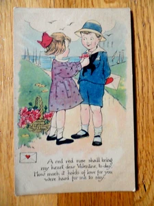 Vintage Valentines Day Postcard 1921 Posted - Picture 1 of 3