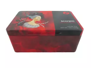 Contenitore di latta per tè sfuso serie Scorpio lo zodiaco VUOTO 4 once. (2) - Foto 1 di 7