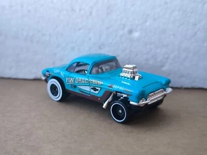 HW DRAG STRIP 62 CORVETTE GASSER BLUE - 2025 Hot Wheels Loose - Picture 1 of 3
