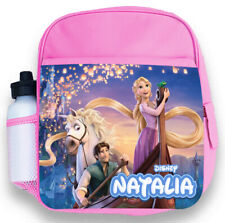 Personalised Kids Backpack Any Name Tangled Girl Childrens Back To School Bag 1