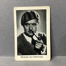 Michael Von Newlinski Vintage 1930s Josetti Filmbilder German Tobacco Card #395