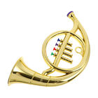 Kinder Französisch Horn Spielzeug Musikinstrument Gold Prop