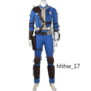 Fallout Cosplay Props Costume Jumpsuit Outfit Perform Film Halloween Suit Blue - Picture 1 of 21