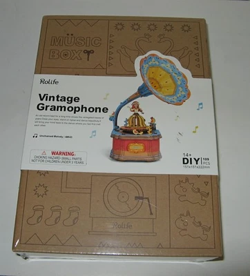 Kit de caja de música Rolife vintage gramófono hágalo usted mismo - 109 piezas - “Melodía desatada” Foto 1 de 4