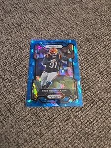2023 Panini Prizm Football BLUE CRACKED ICE TREY HENDRICKSON /99 - Picture 1 of 2