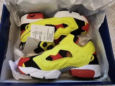 Baskets unisexes Reebok Insta Pump Fury OG femme/homme jaune rétro années 90 UK 6 - Photo 1/4