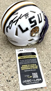 MASON TAYLOR SIGNED JSA COA LSU Louisiana State Tigers White Mini Helmet - Picture 1 of 3