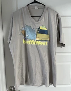 Kanye West Shirt Mens 2009 Takashi Murakami Bear Taxi Graphic Tee - Picture 1 of 11