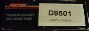 Juego de pastillas de freno trasero, orgánico - Rotex D9501 se adapta a Toyota Previa, 91-97 - Imagen 1 de 1