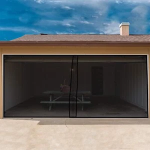 Magnetic Garage Screen Door - Fiberglass Mesh Magnetic Screen Door and Mosqui... - Picture 1 of 7