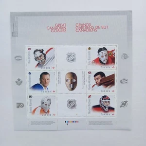 Canada stamps 2015.Great Canadian Goalies souvenir block. - Picture 1 of 1