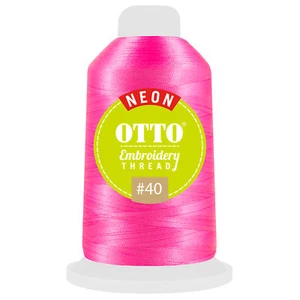 OTTO 157-109 Embroidery Neon Thread #40 1,100 yd. Cone - Picture 1 of 3