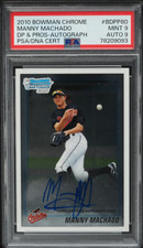 2010 Bowman Chrome Manny Machado Auto #BDPP80 **PSA 9 MINT**