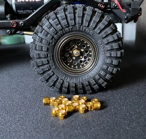 TRX-4M wheel nuts (4) Gold Finish - Traxxas 1/18 - Picture 1 of 8