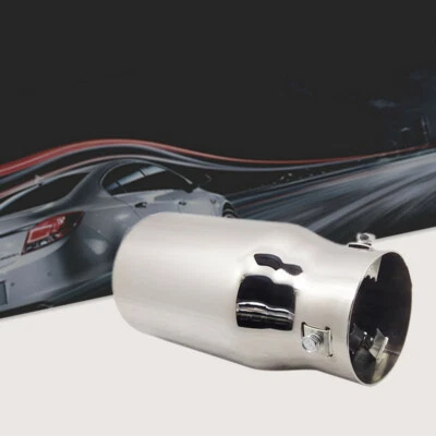 Car Exhaust Muffler Tip Stainles Steel Pipe Modified Rear Tail Throat Liner 76mm - Image 1 of 4