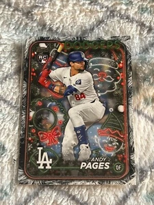 1256 2024 Topps Holiday Tree RC Andy Pages Los Angeles Dodgers - Imagen 1 de 1
