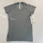 NWD Lululemon Swiftly Tech 2.0 Short Sleeve Shirt Womens 8 Gray Odor Resistant