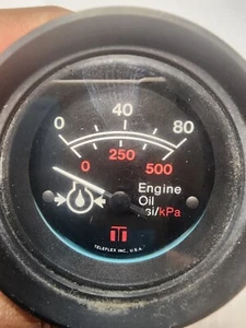 TELEFLEX ENGINE OIL pressure PSI GAUGE 53214 MARINE BOAT inboard outboard - Bild 1 von 6