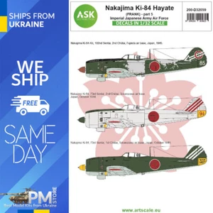 ASK D32059 1/32 Nakajima Ki-84 Hayate Frank Imperial Japan Air Force Shinbu Tai - Bild 1 von 2