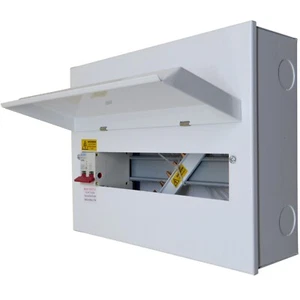 Metal Consumer Unit 14 Module 12 Free Ways 100 Amp Main Isolator Switch Included - Picture 1 of 12