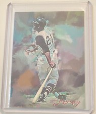Roberto Clemente #127 Edward Vela #34 of 50 Limited Edition Sketch Art Card